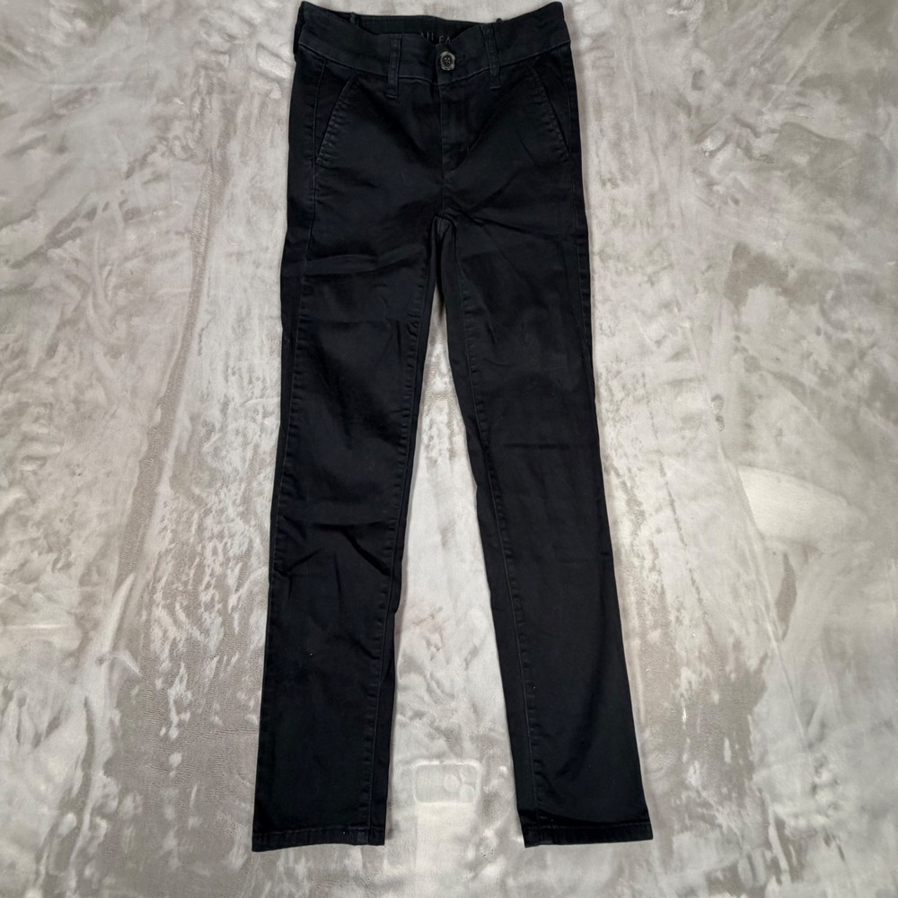 American Eagle Super Stretch Black Twill Pants Womens 0 Short Slim Chino